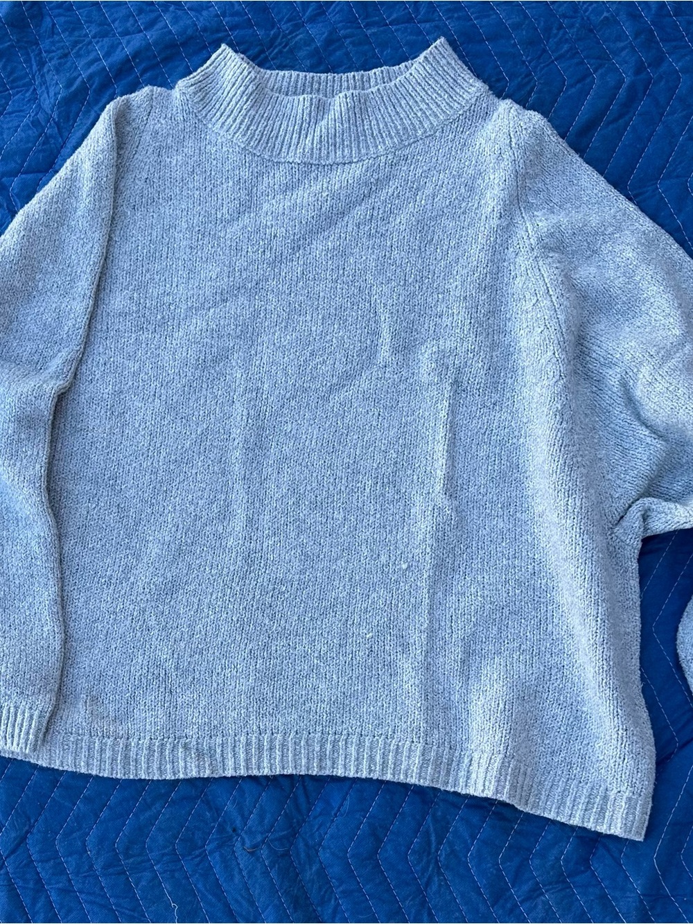 Old Navy Light Blue Mock Neck Sweater